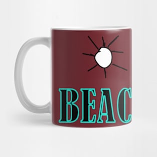 beach designs quote Mug